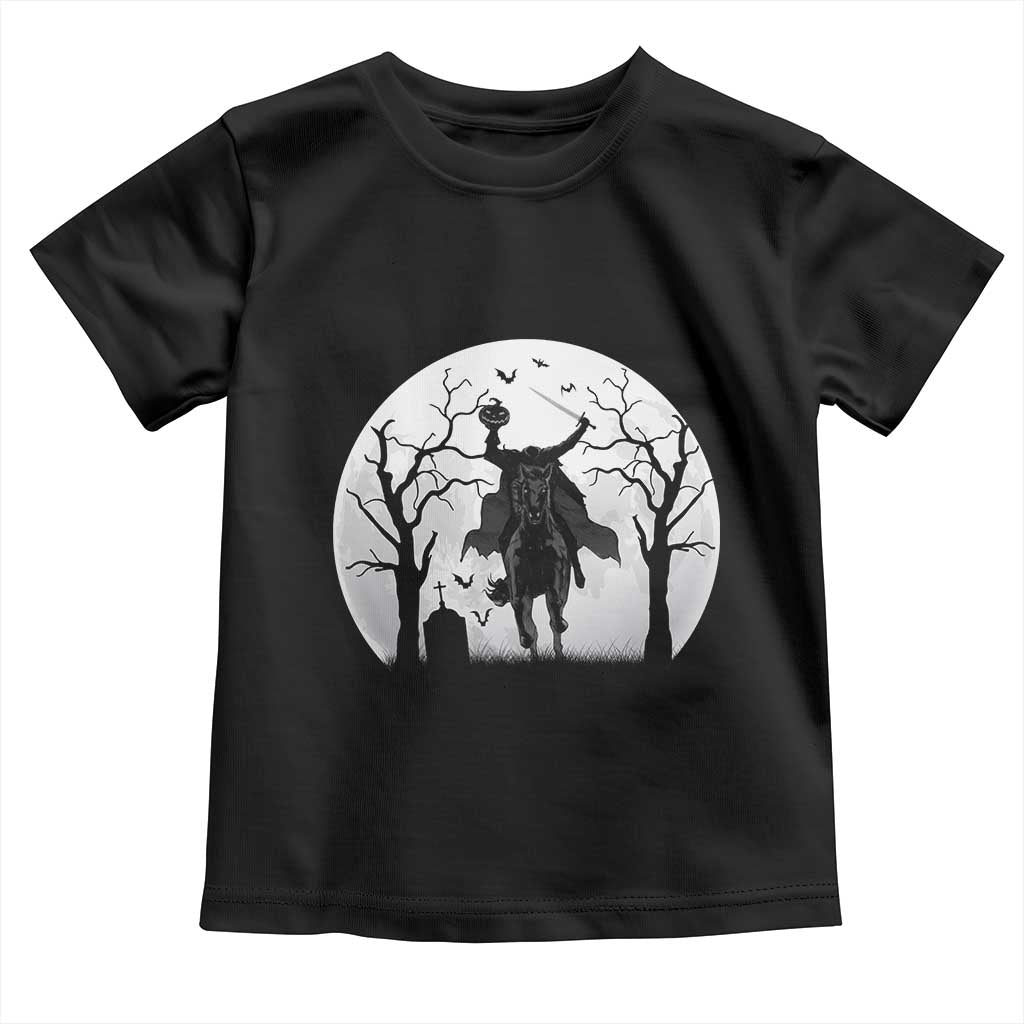 Headless Horseman Toddler T Shirt Gothic Horror Halloween Gift - Wonder Print Shop