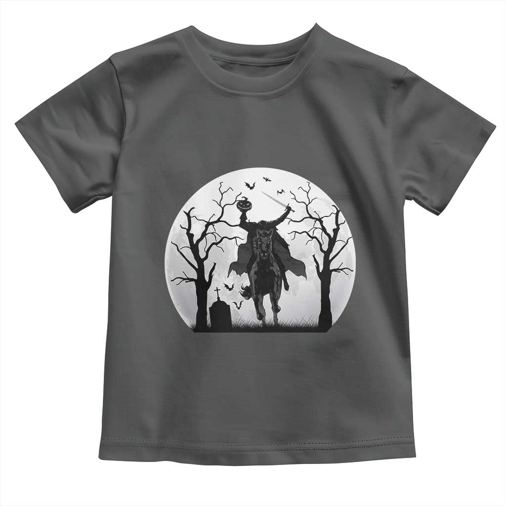 Headless Horseman Toddler T Shirt Gothic Horror Halloween Gift - Wonder Print Shop