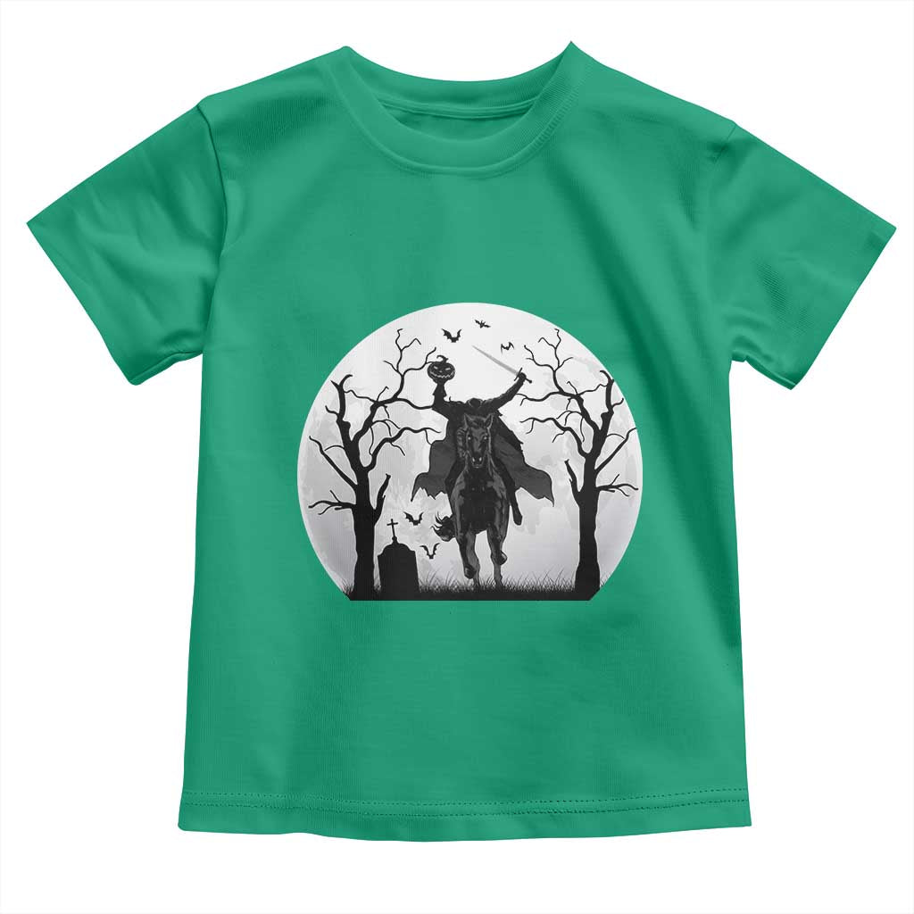 Headless Horseman Toddler T Shirt Gothic Horror Halloween Gift - Wonder Print Shop