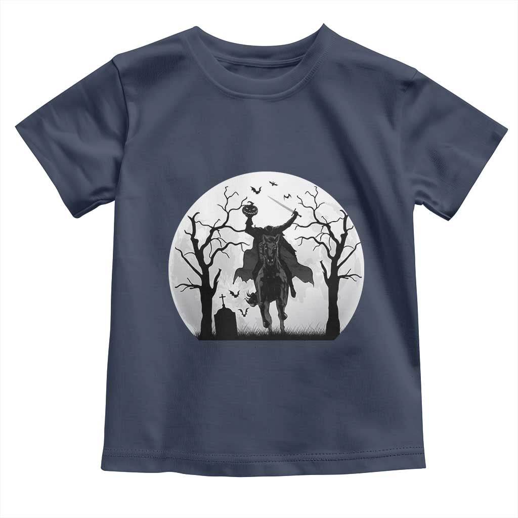 Headless Horseman Toddler T Shirt Gothic Horror Halloween Gift - Wonder Print Shop