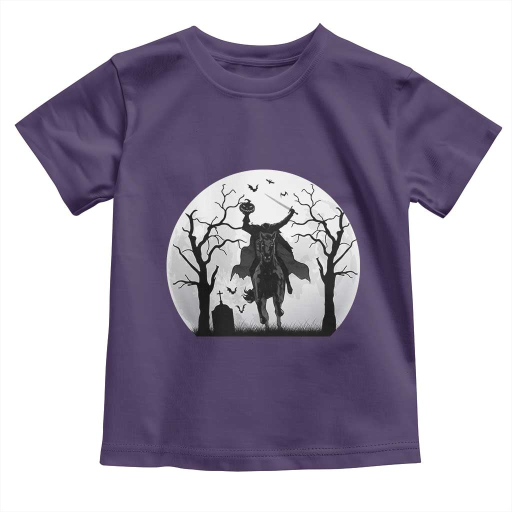 Headless Horseman Toddler T Shirt Gothic Horror Halloween Gift - Wonder Print Shop