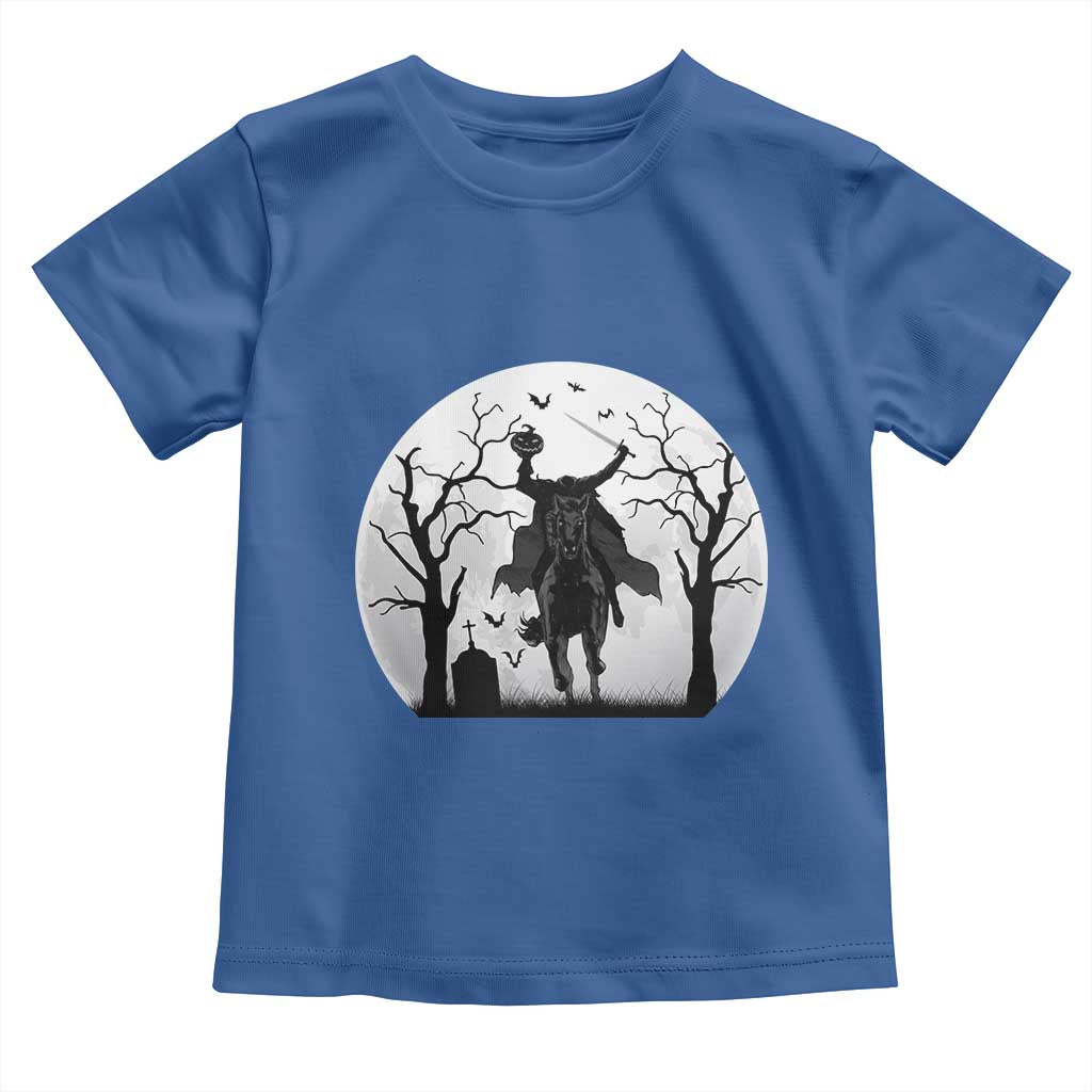 Headless Horseman Toddler T Shirt Gothic Horror Halloween Gift - Wonder Print Shop