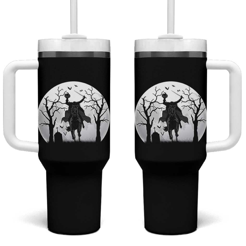 Headless Horseman Tumbler With Handle Gothic Horror Halloween Gift
