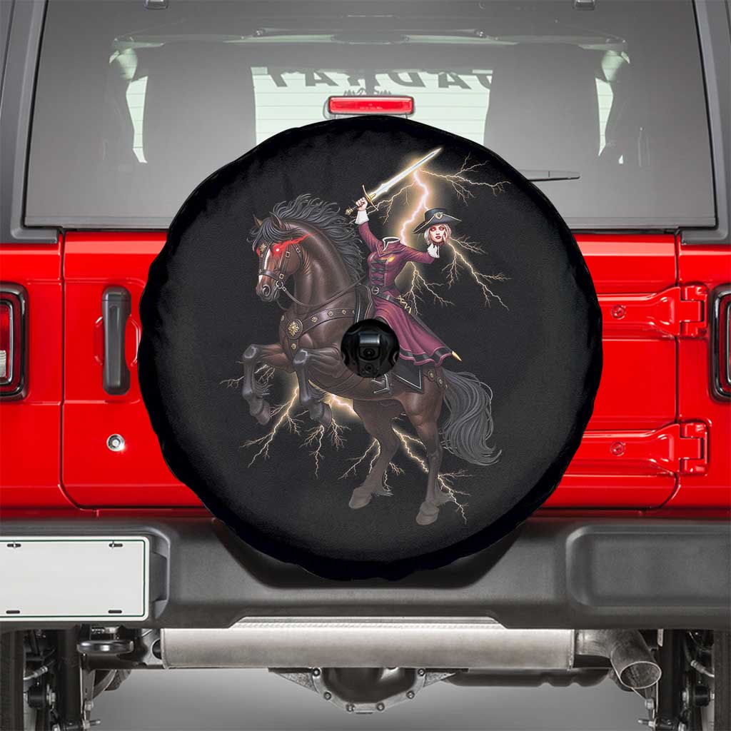 Dullahan Headless Horsewoman Spare Tire Cover Gothic Monster Girl Gift - Wonder Print Shop