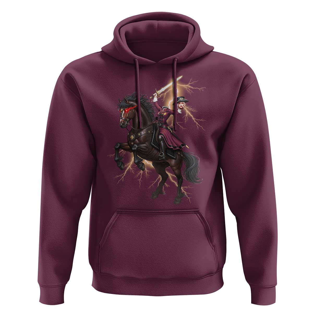 Dullahan Headless Horsewoman Hoodie Gothic Monster Girl Gift - Wonder Print Shop