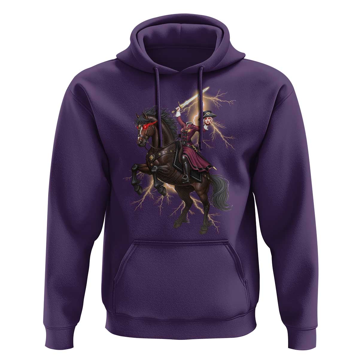 Dullahan Headless Horsewoman Hoodie Gothic Monster Girl Gift - Wonder Print Shop
