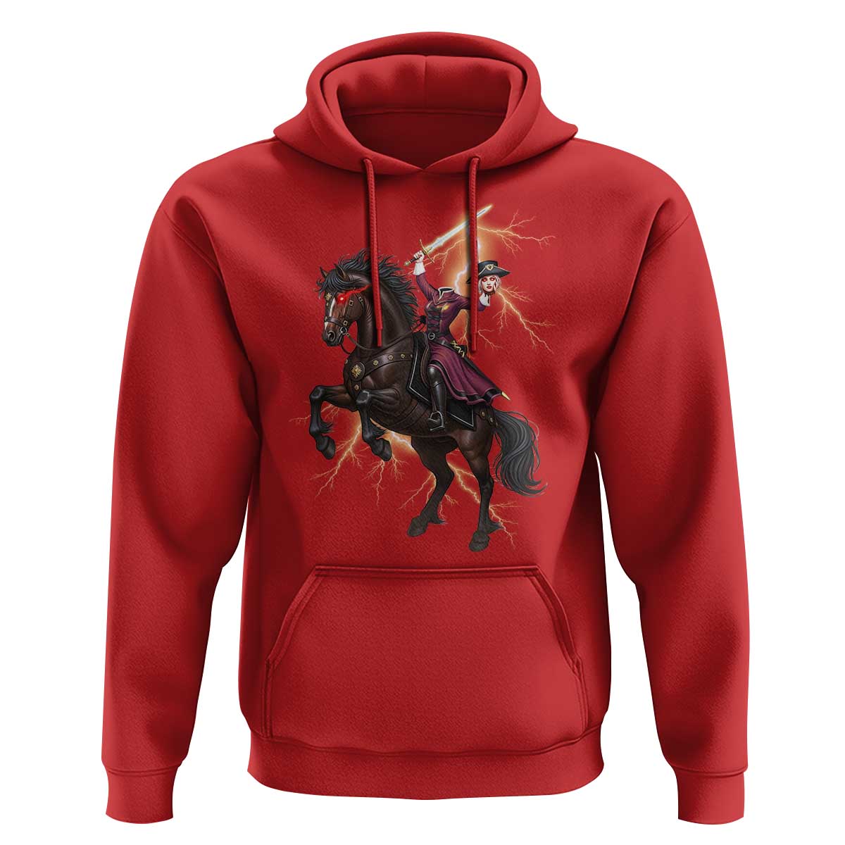 Dullahan Headless Horsewoman Hoodie Gothic Monster Girl Gift - Wonder Print Shop