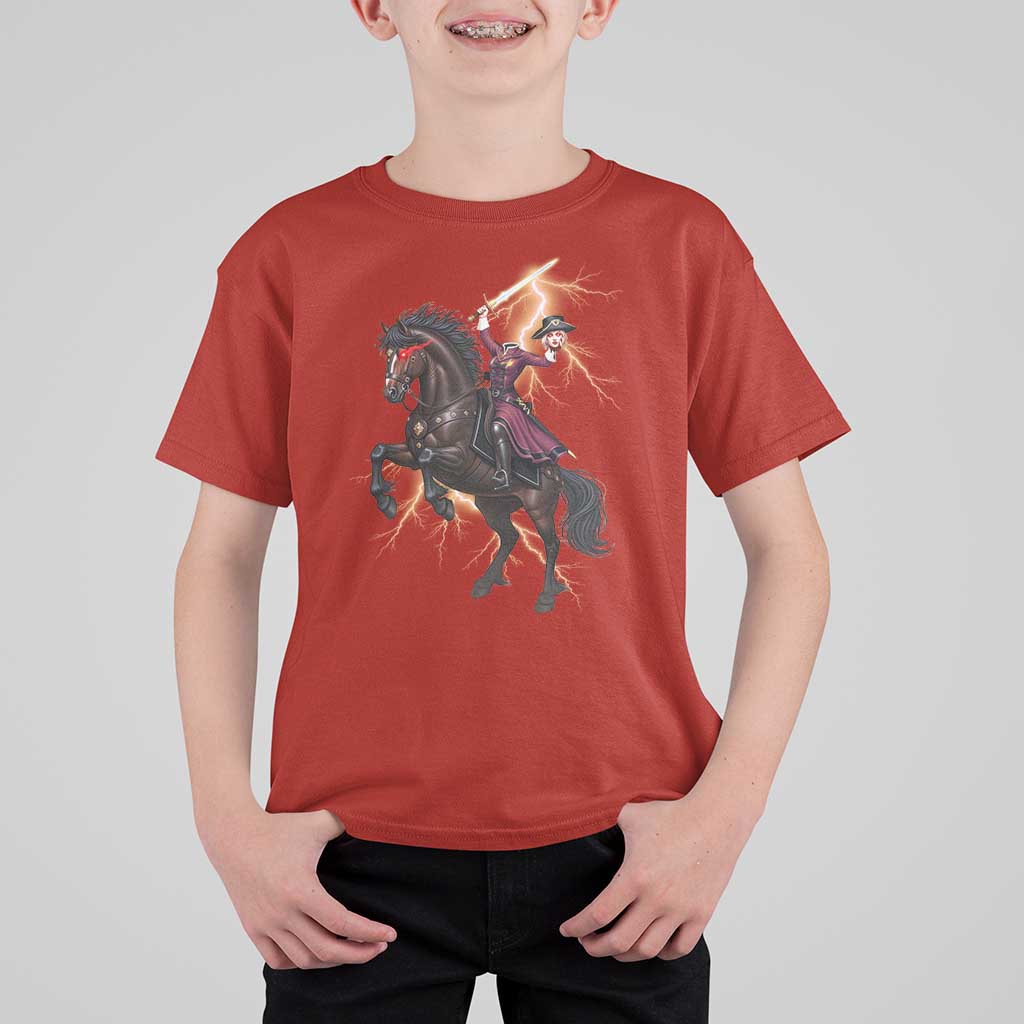 Dullahan Headless Horsewoman T Shirt For Kid Gothic Monster Girl Gift - Wonder Print Shop