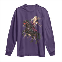 Dullahan Headless Horsewoman Long Sleeve Shirt Gothic Monster Girl Gift - Wonder Print Shop