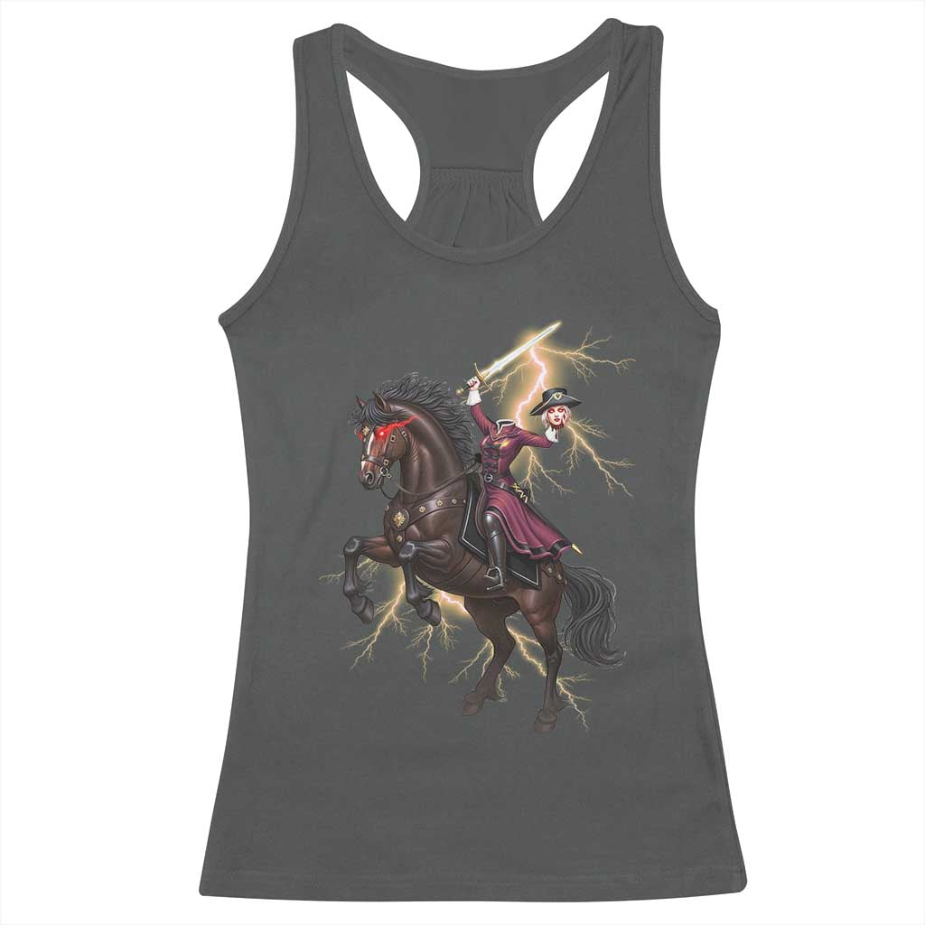 Dullahan Headless Horsewoman Racerback Tank Top Gothic Monster Girl Gift - Wonder Print Shop