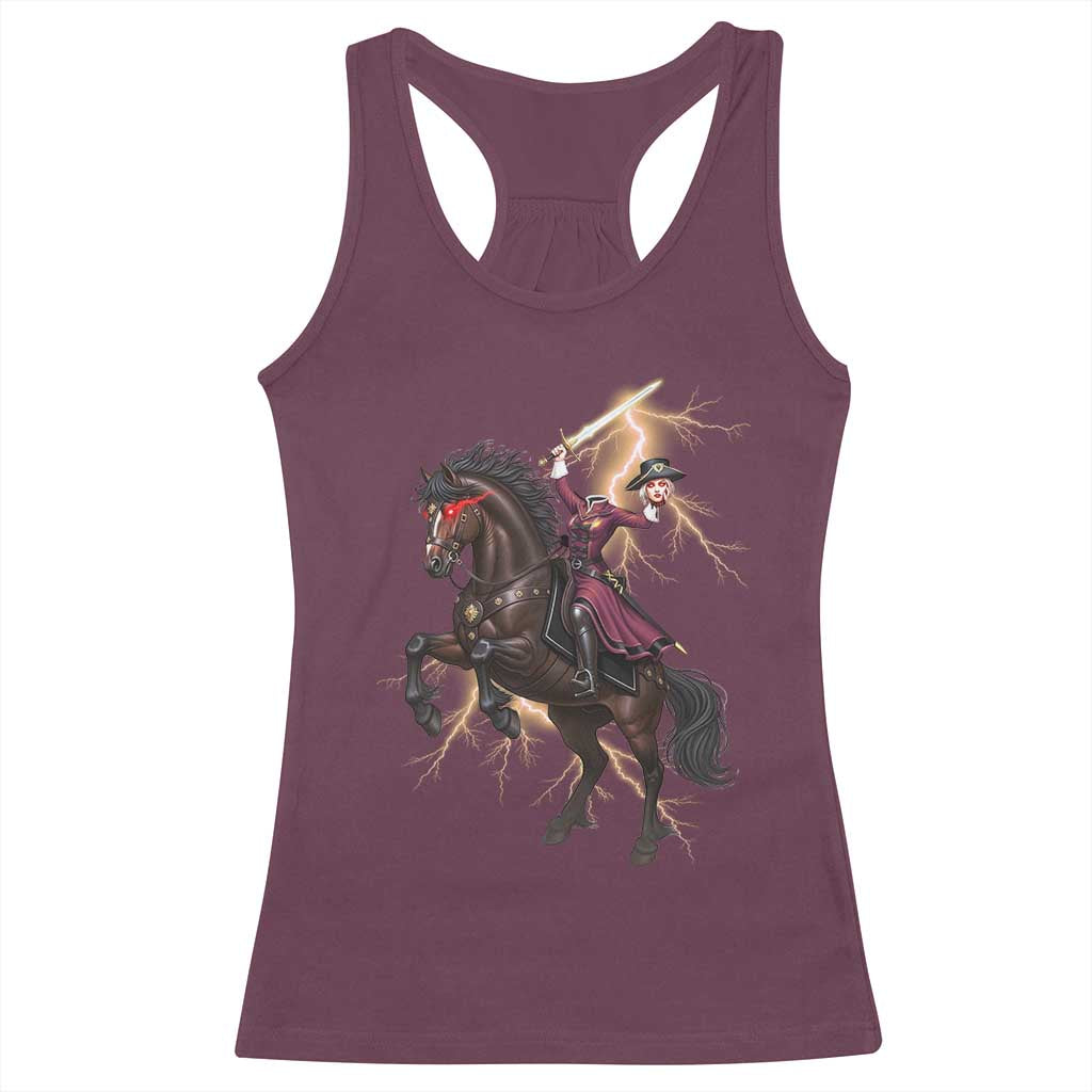 Dullahan Headless Horsewoman Racerback Tank Top Gothic Monster Girl Gift - Wonder Print Shop