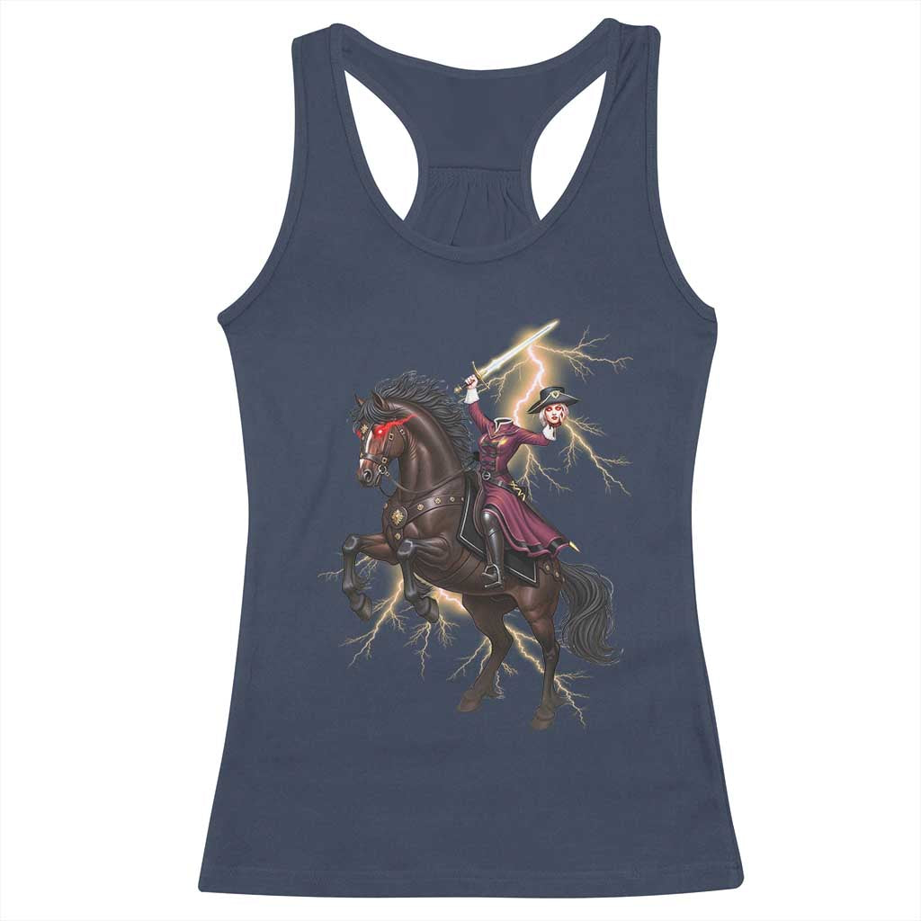 Dullahan Headless Horsewoman Racerback Tank Top Gothic Monster Girl Gift - Wonder Print Shop