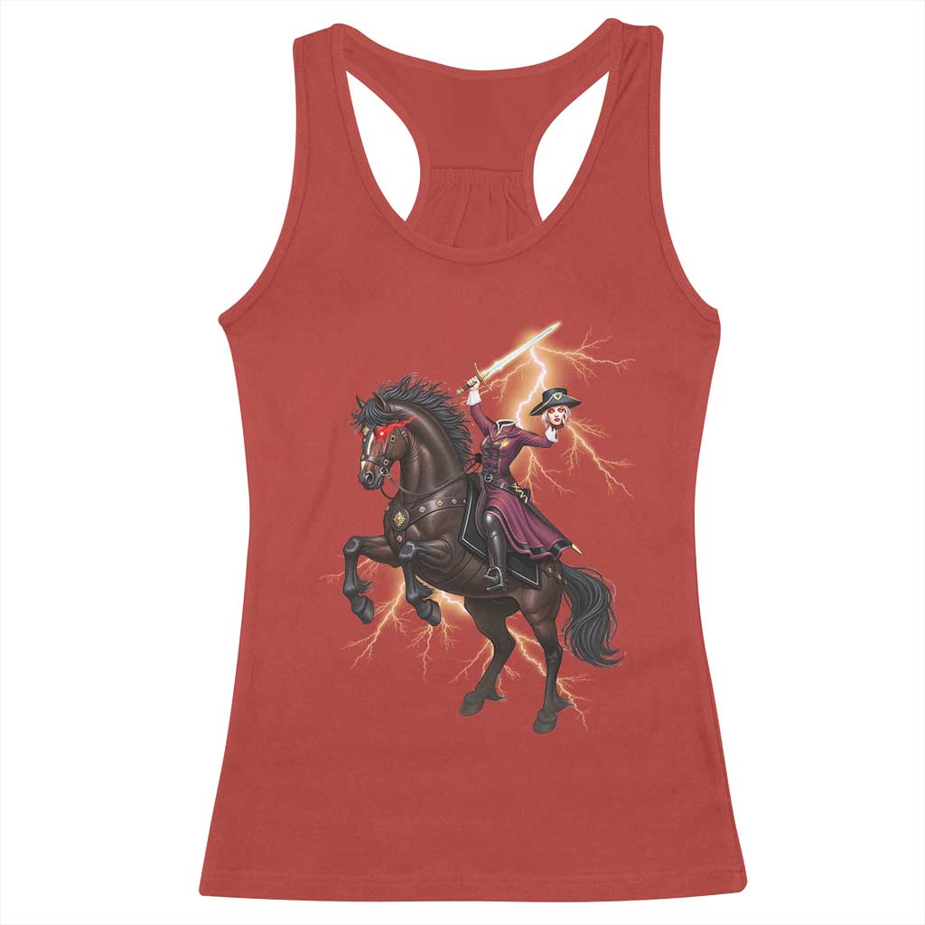 Dullahan Headless Horsewoman Racerback Tank Top Gothic Monster Girl Gift - Wonder Print Shop