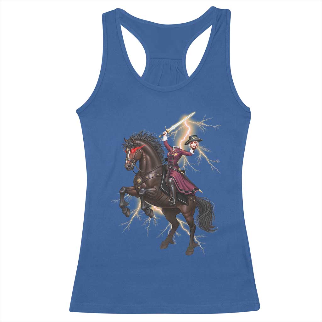 Dullahan Headless Horsewoman Racerback Tank Top Gothic Monster Girl Gift - Wonder Print Shop