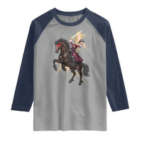 Dullahan Headless Horsewoman Raglan Shirt Gothic Monster Girl Gift - Wonder Print Shop