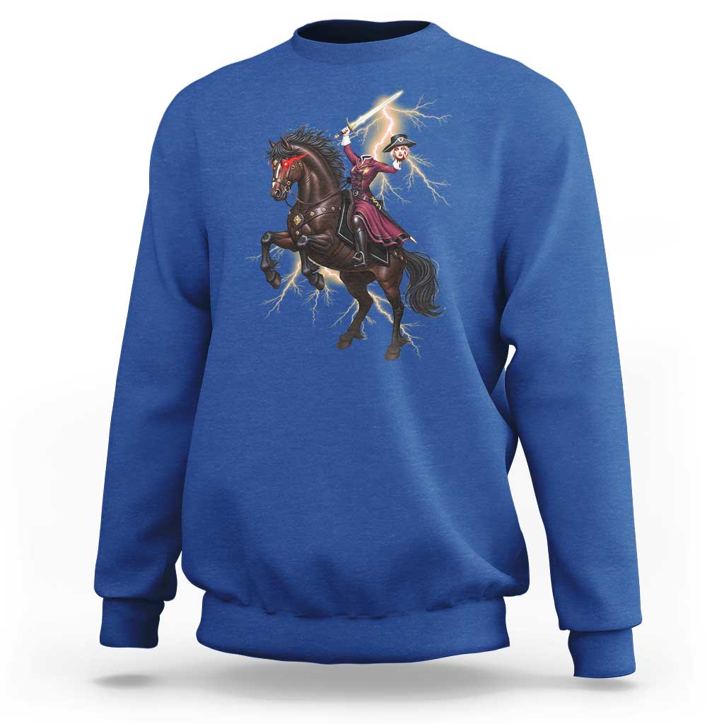 Dullahan Headless Horsewoman Sweatshirt Gothic Monster Girl Gift - Wonder Print Shop