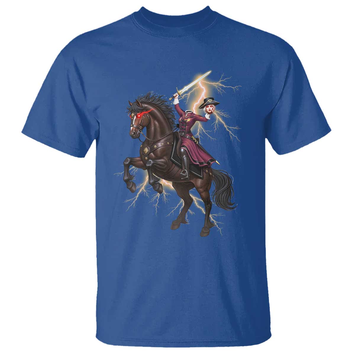 Dullahan Headless Horsewoman T Shirt Gothic Monster Girl Gift - Wonder Print Shop