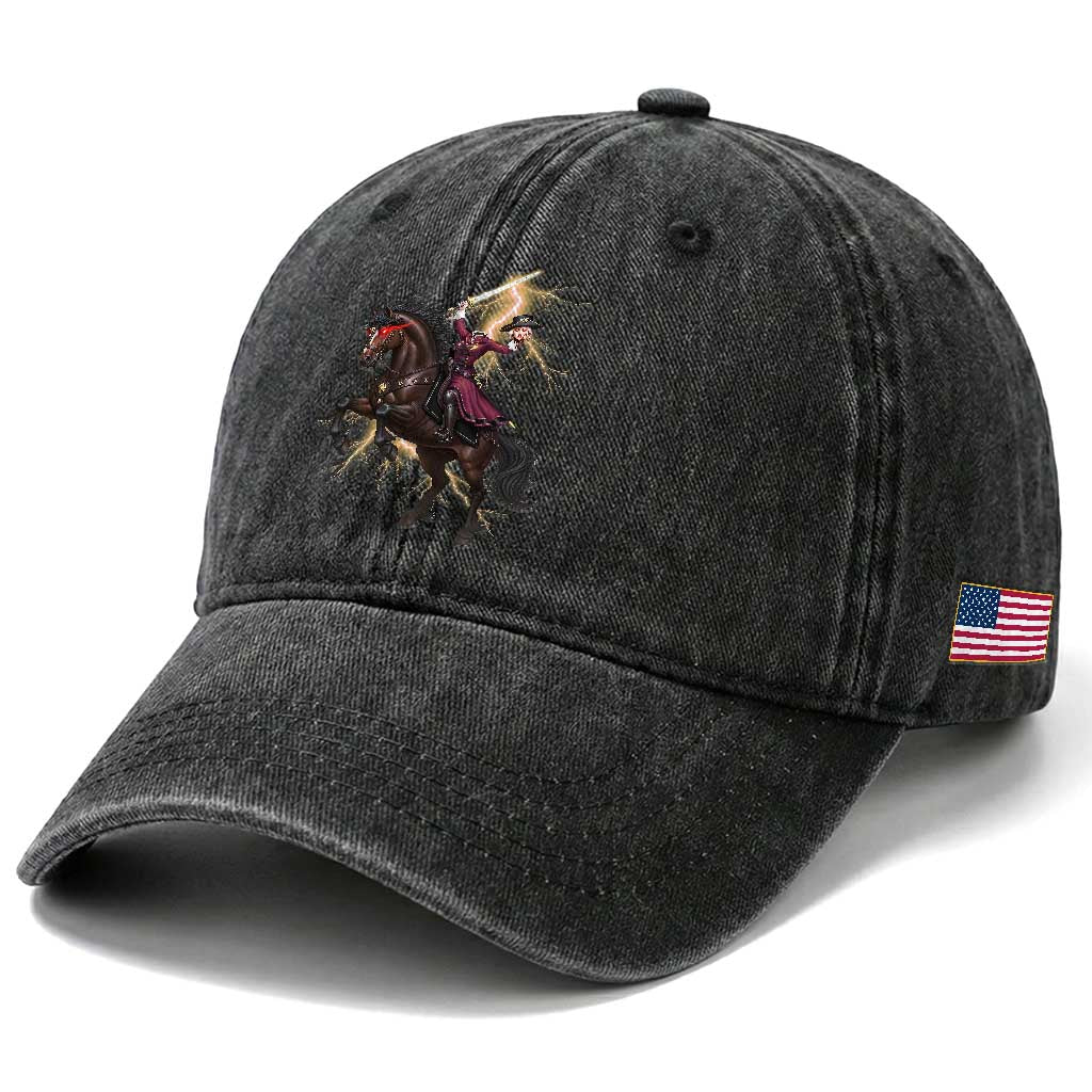 Dullahan Headless Horsewoman Washed Cotton Baseball Cap Gothic Monster Girl Gift