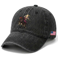 Dullahan Headless Horsewoman Washed Cotton Baseball Cap Gothic Monster Girl Gift