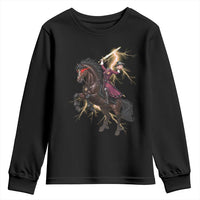 Dullahan Headless Horsewoman Youth Sweatshirt Gothic Monster Girl Gift - Wonder Print Shop