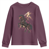 Dullahan Headless Horsewoman Youth Sweatshirt Gothic Monster Girl Gift - Wonder Print Shop