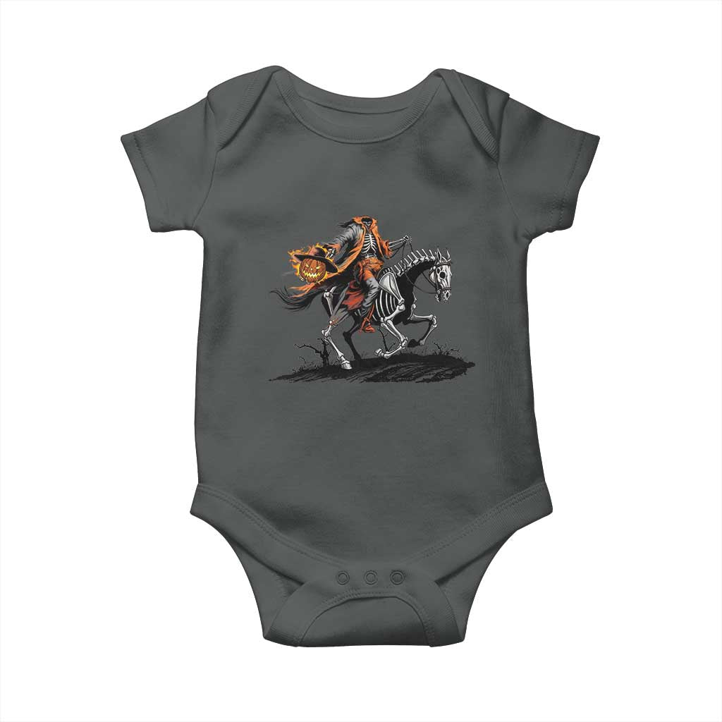 Spooky Skeleton Headless Cowboy Rider Gift Baby Onesie - Wonder Print Shop