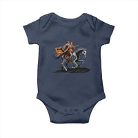 Spooky Skeleton Headless Cowboy Rider Gift Baby Onesie - Wonder Print Shop
