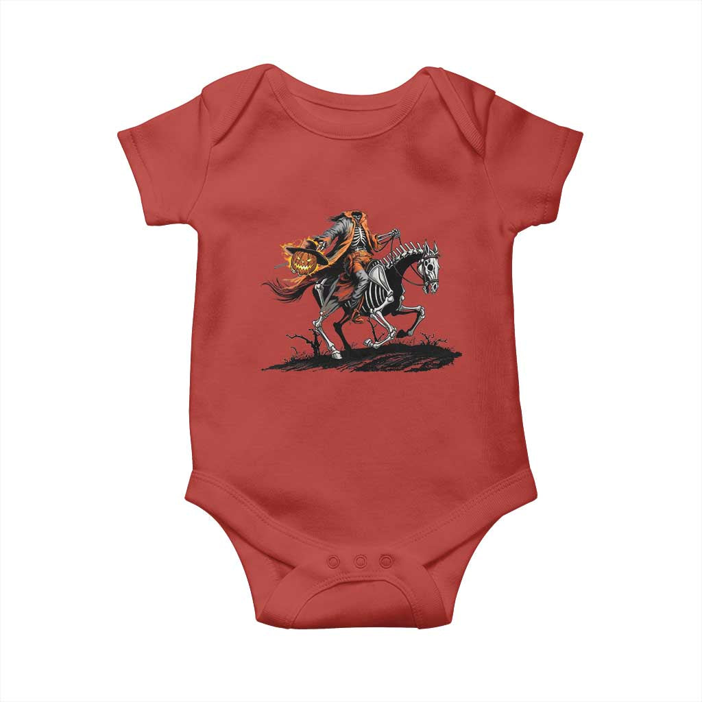 Spooky Skeleton Headless Cowboy Rider Gift Baby Onesie - Wonder Print Shop