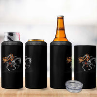 Spooky Skeleton Headless Cowboy Rider Gift 4 in 1 Can Cooler Tumbler