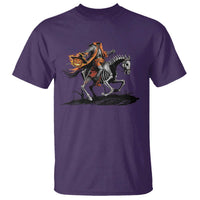 Spooky Skeleton Headless Cowboy Rider Gift T Shirt - Wonder Print Shop