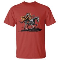 Spooky Skeleton Headless Cowboy Rider Gift T Shirt - Wonder Print Shop