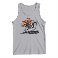 Spooky Skeleton Headless Cowboy Rider Gift Tank Top - Wonder Print Shop