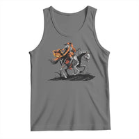 Spooky Skeleton Headless Cowboy Rider Gift Tank Top - Wonder Print Shop