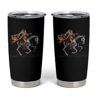 Spooky Skeleton Headless Cowboy Rider Gift Tumbler Cup
