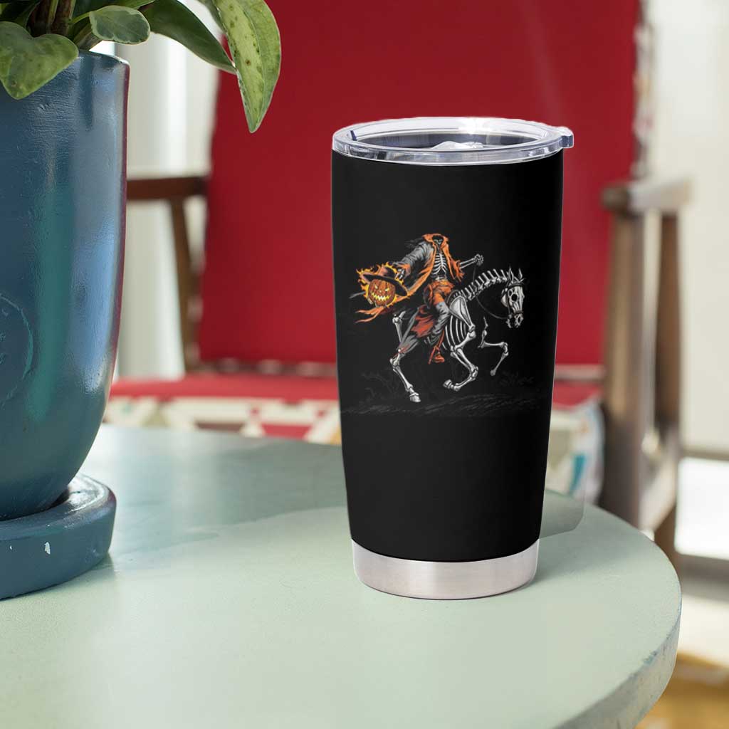 Spooky Skeleton Headless Cowboy Rider Gift Tumbler Cup