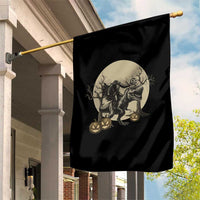 Funny Halloween Gift Garden Flag Headless Horseman Riding A Dino - Wonder Print Shop