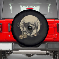 Funny Halloween Gift Spare Tire Cover Headless Horseman Riding A Dino - Wonder Print Shop