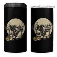 Funny Halloween Gift 4 in 1 Can Cooler Tumbler Headless Horseman Riding A Dino