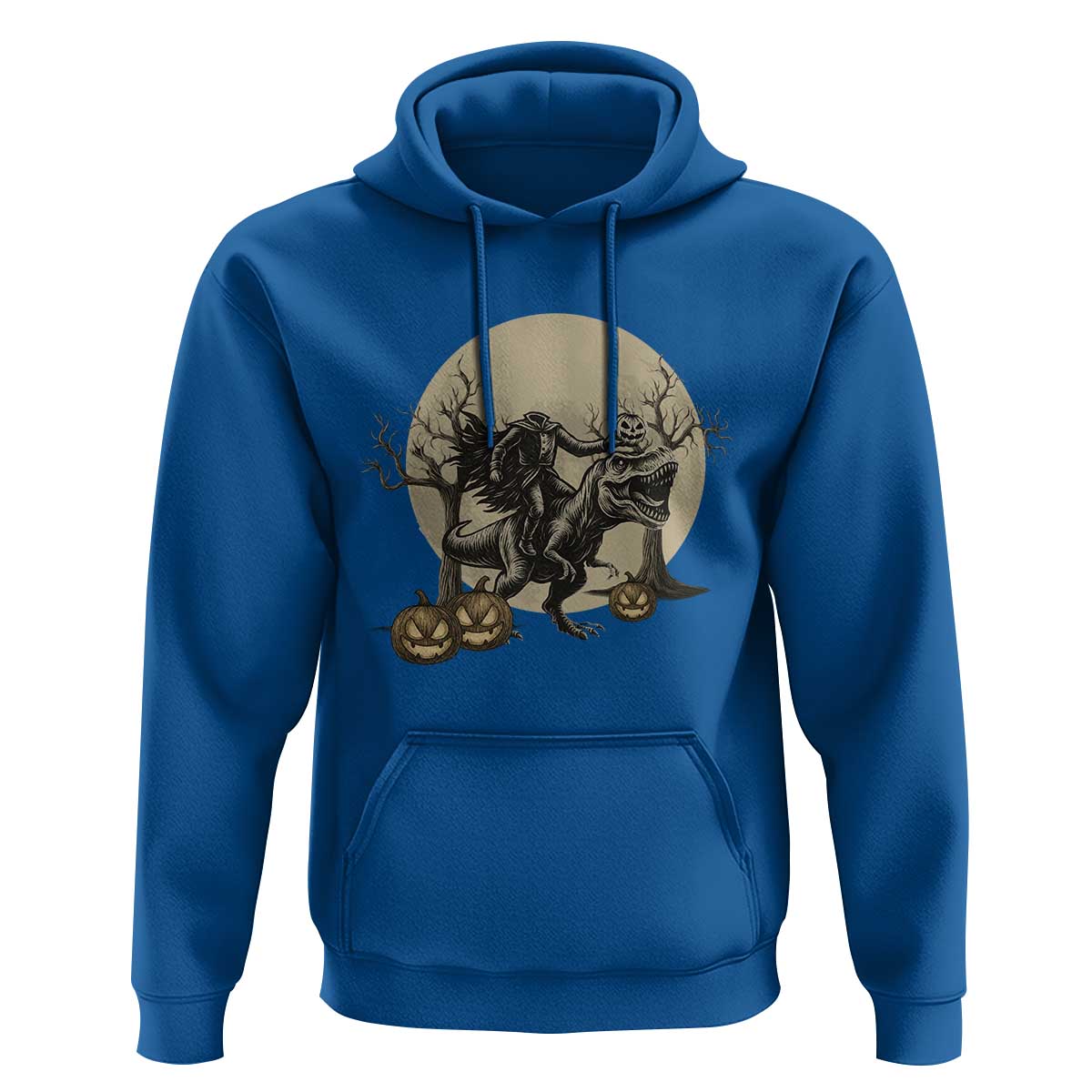 Funny Halloween Gift Hoodie Headless Horseman Riding A Dino - Wonder Print Shop