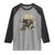Funny Halloween Gift Raglan Shirt Headless Horseman Riding A Dino - Wonder Print Shop