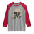 Funny Halloween Gift Raglan Shirt Headless Horseman Riding A Dino - Wonder Print Shop