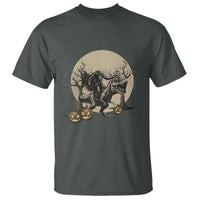 Funny Halloween Gift T Shirt Headless Horseman Riding A Dino - Wonder Print Shop