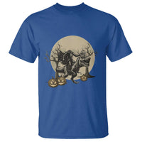 Funny Halloween Gift T Shirt Headless Horseman Riding A Dino - Wonder Print Shop