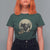 Funny Halloween Gift T Shirt For Women Headless Horseman Riding A Dino - Wonder Print Shop