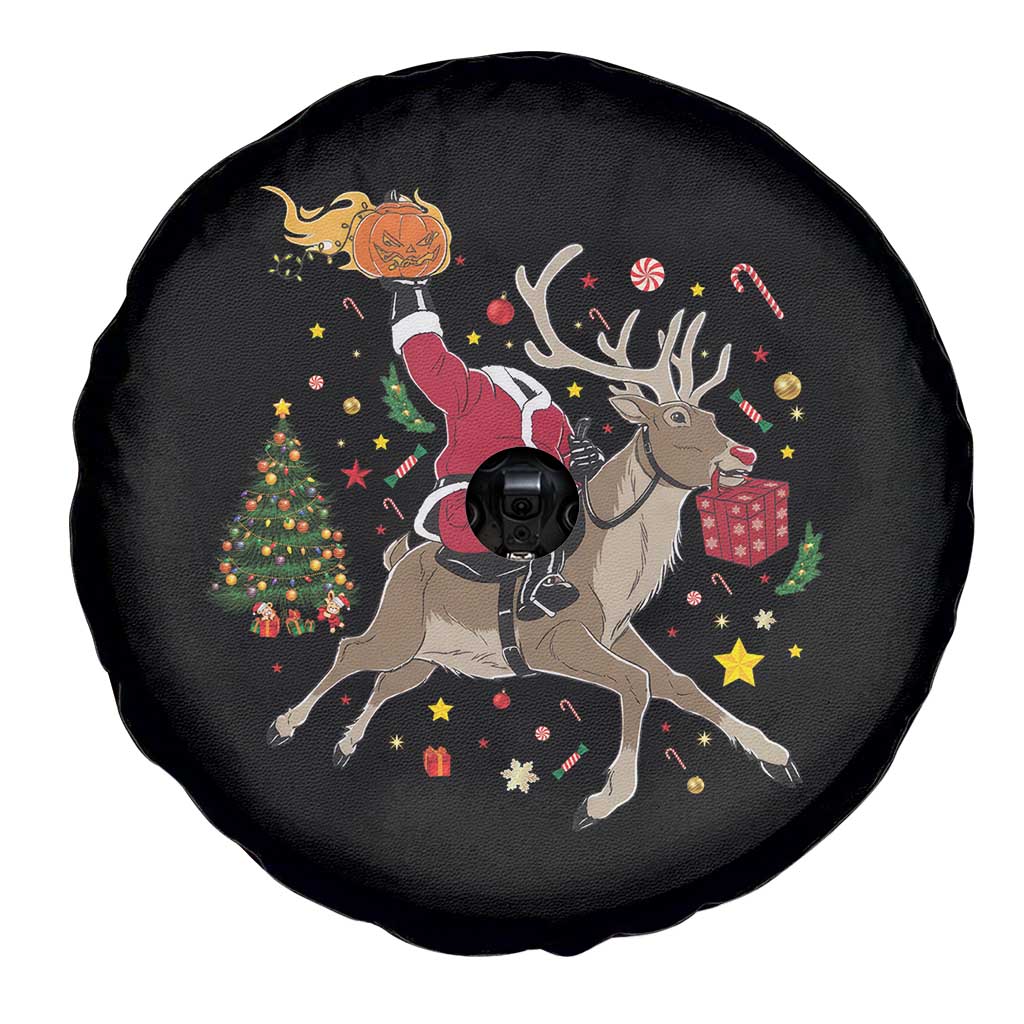 Funny Santa Headless Horseman Spare Tire Cover Christmas Halloween Gift - Wonder Print Shop