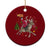 Funny Santa Headless Horseman Ceramic Ornament Xmas Halloween Gift - Wonder Print Shop