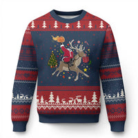Funny Santa Headless Horseman Ugly Christmas Sweater Christmas Halloween Gift - Wonder Print Shop