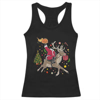 Funny Santa Headless Horseman Racerback Tank Top Christmas Halloween Gift - Wonder Print Shop