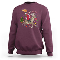 Funny Santa Headless Horseman Sweatshirt Christmas Halloween Gift - Wonder Print Shop