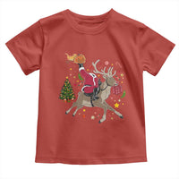 Funny Santa Headless Horseman Toddler T Shirt Christmas Halloween Gift - Wonder Print Shop